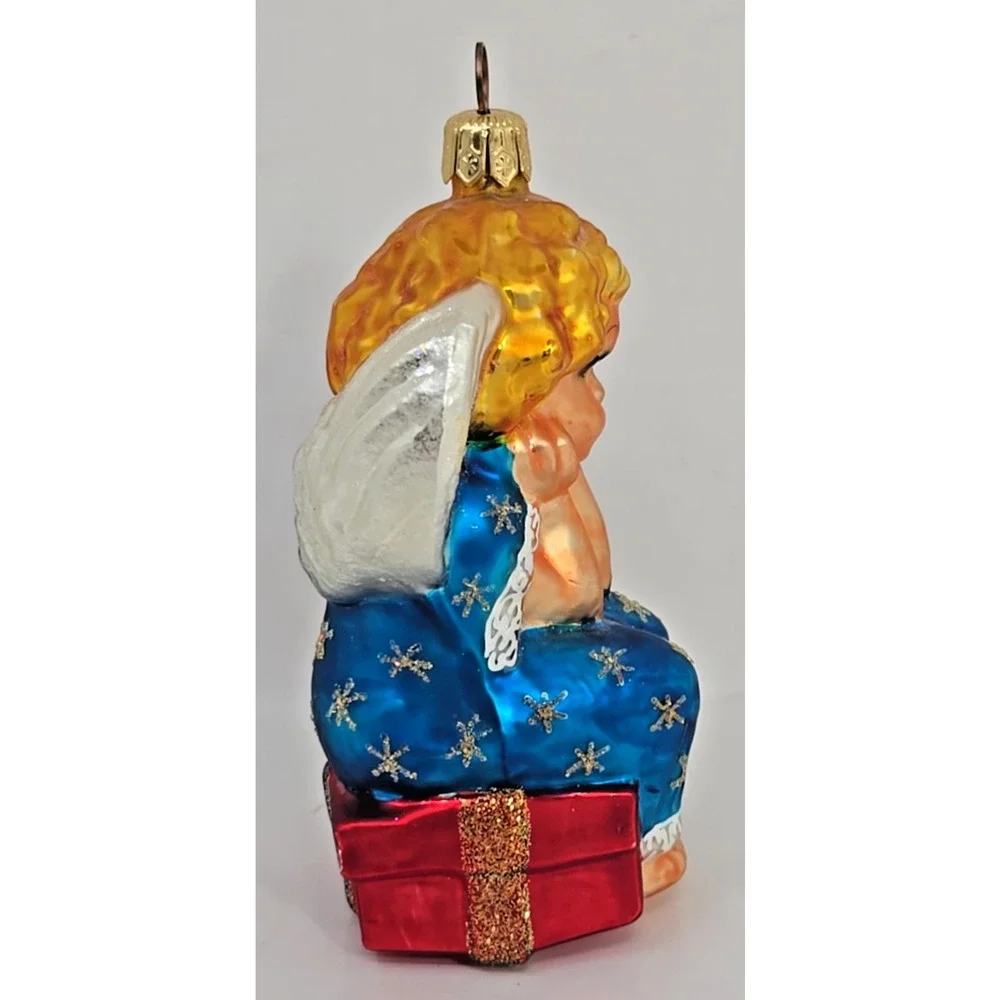 Marvelous Vintage 1997 Lil Miss Angel Christopher Radko Christmas Ornament U33AT